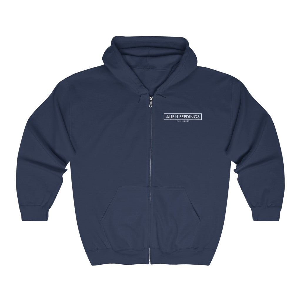 Alien Feedings Heavy Zip Hooded Sweatshirt